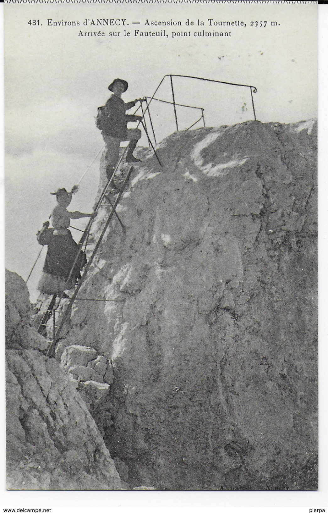 ASCENSION DE LA TOURNETTE - CARTOLINA FOTO FINE 800 - ORIGINALE - Alpinisme