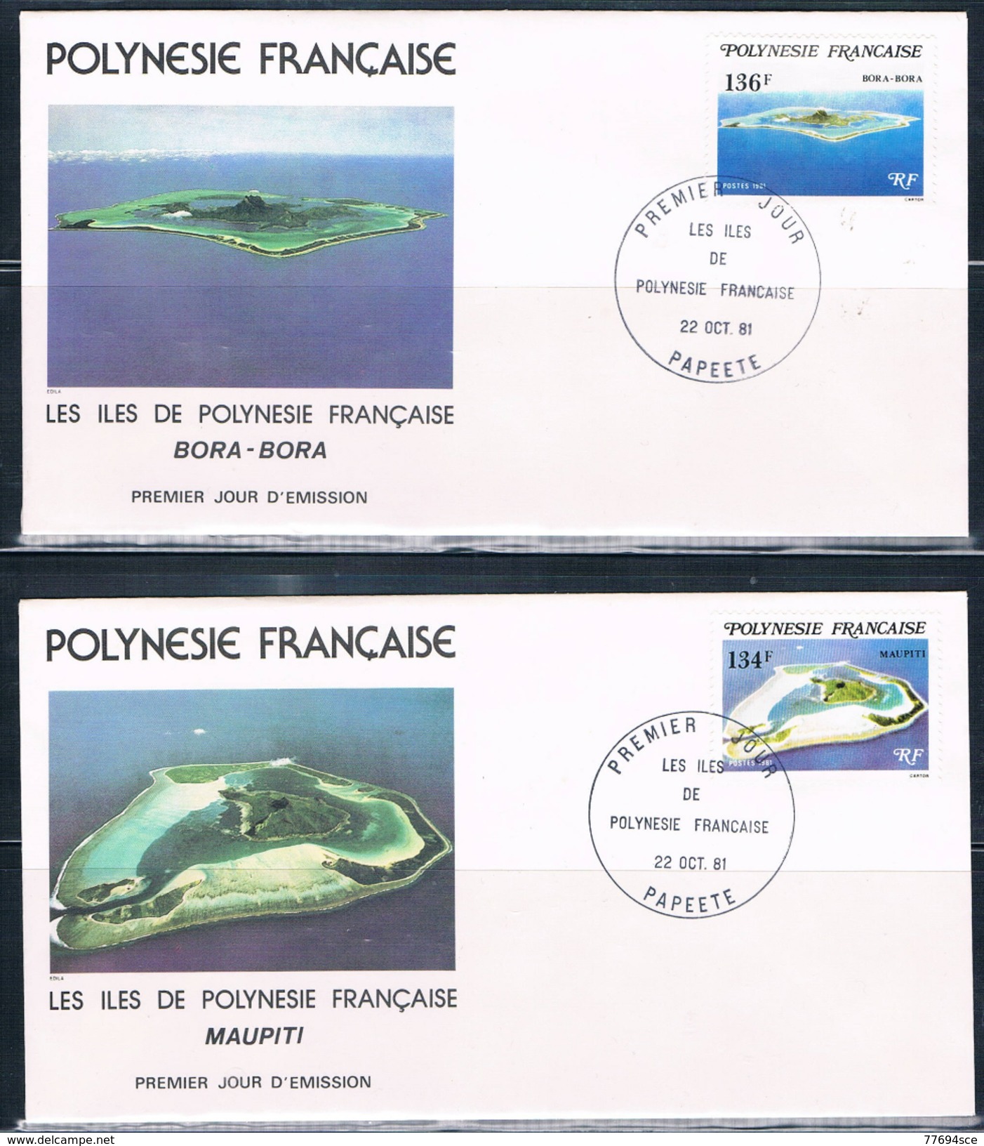 1981  Polynesische Inseln - Lettres & Documents