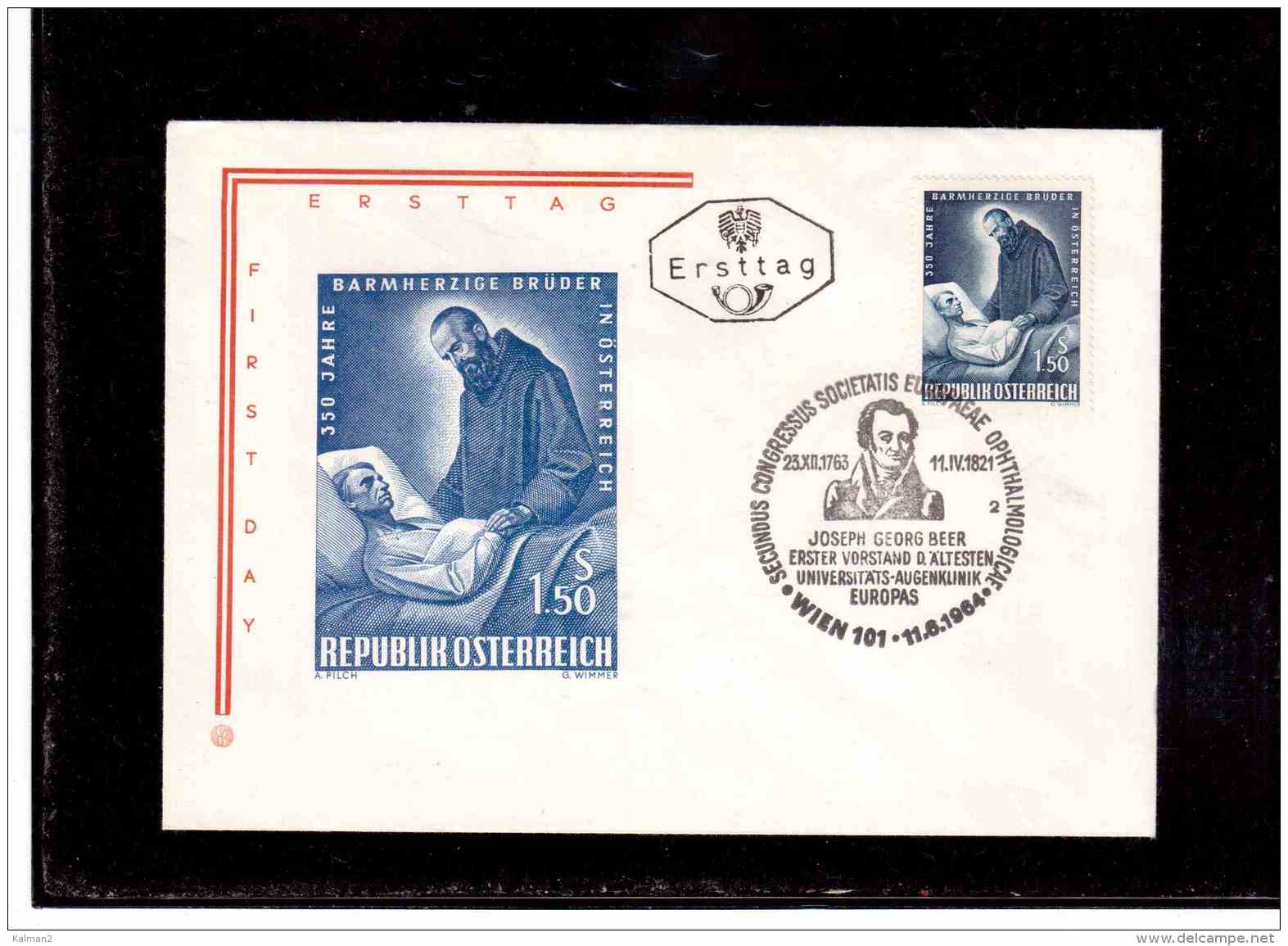 AU829   -   WIEN  11.6.64   /        FDC  "SECUNDUS CONGRESSUS SOCIETAS  EUROPAE OPHTHALMOLOGICAE   - MICHEL NR. 1155 - Sonstige & Ohne Zuordnung