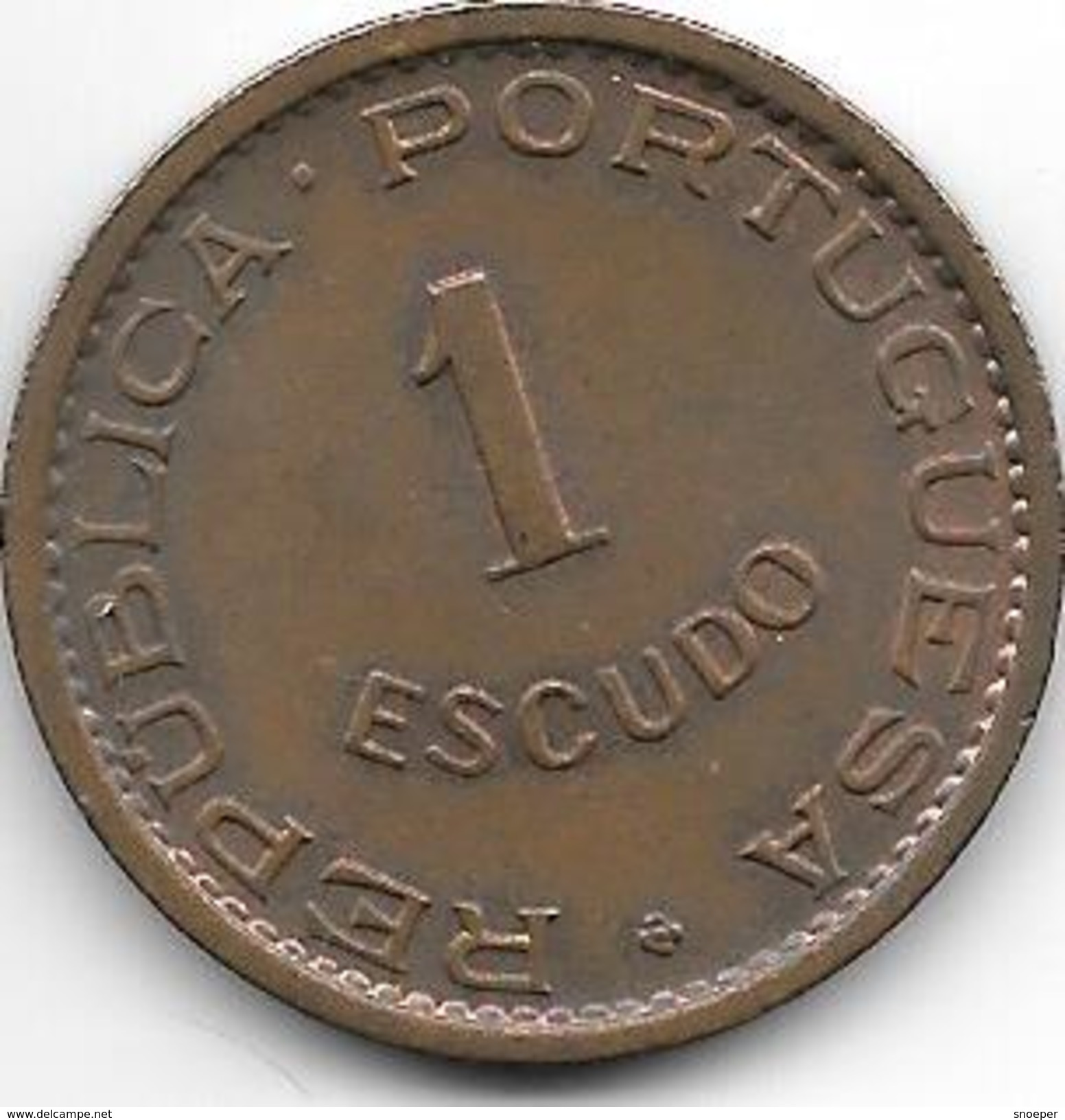 *mozambique 1 Escudo 1962  Km 82  Unc !!!catalog Val 2016  30,00$ - Mozambique