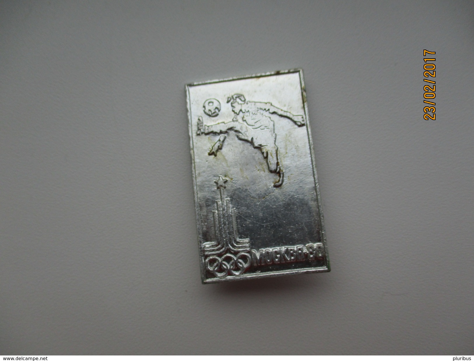 MOSCOW 1980 OLYMPICS , SOCCER  FOOTBALL , PIN BADGE ,  0 - Olympische Spiele