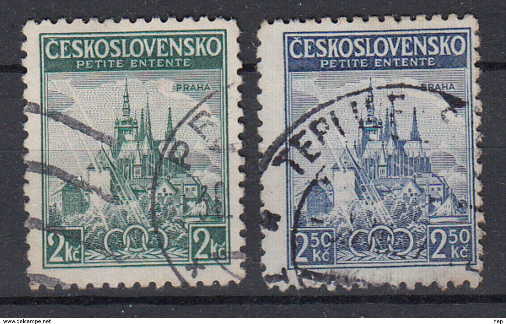 TSJECHOSLOWAKIJE - Michel - 1937 - Nr 375/76 - Gest/Obl/Us - Gebraucht