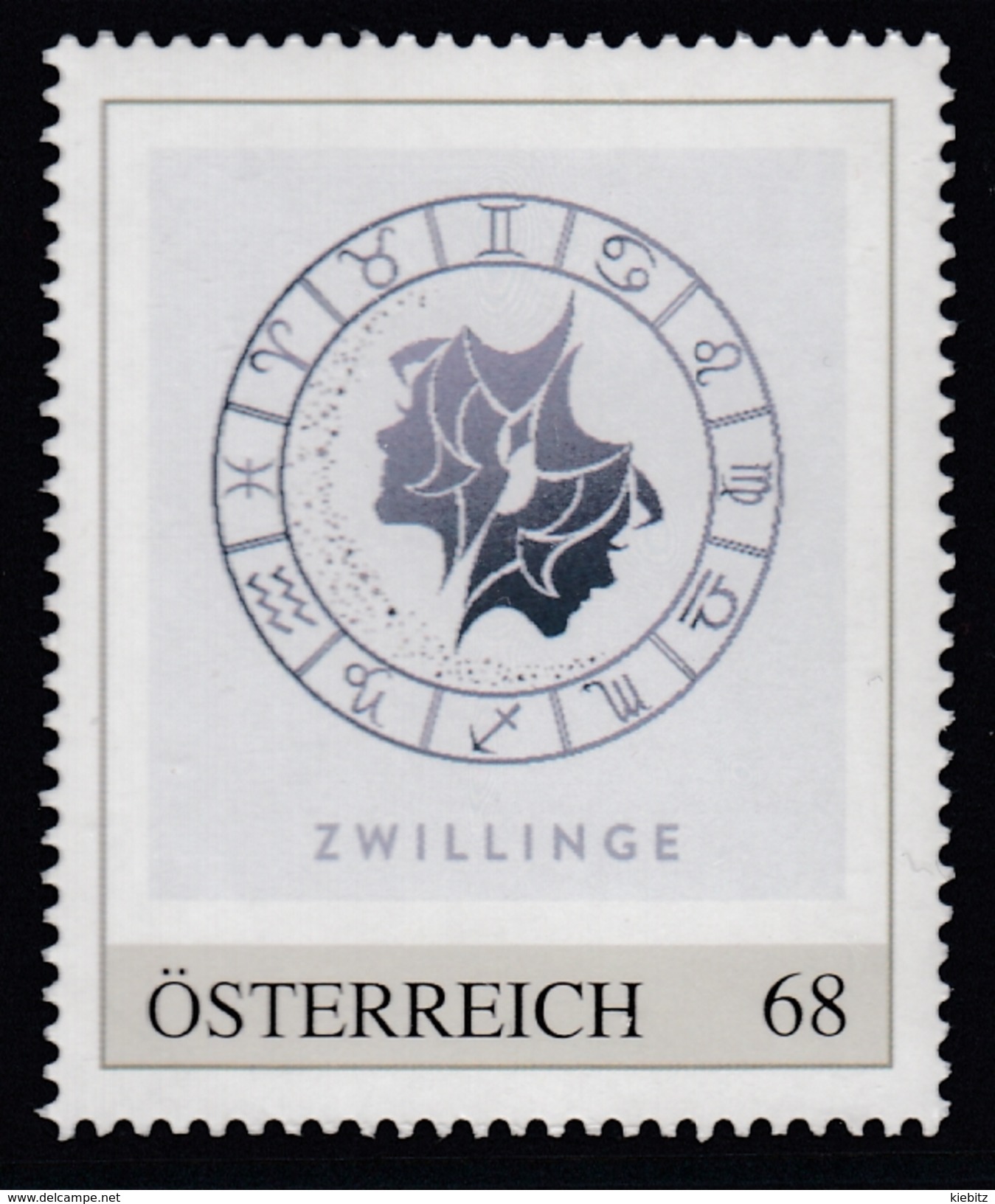 ÖSTERREICH 2016 ** Astrologie - ZWILLINGE Sternzeichen - PM Personalized Stamp MNH - Astrologie