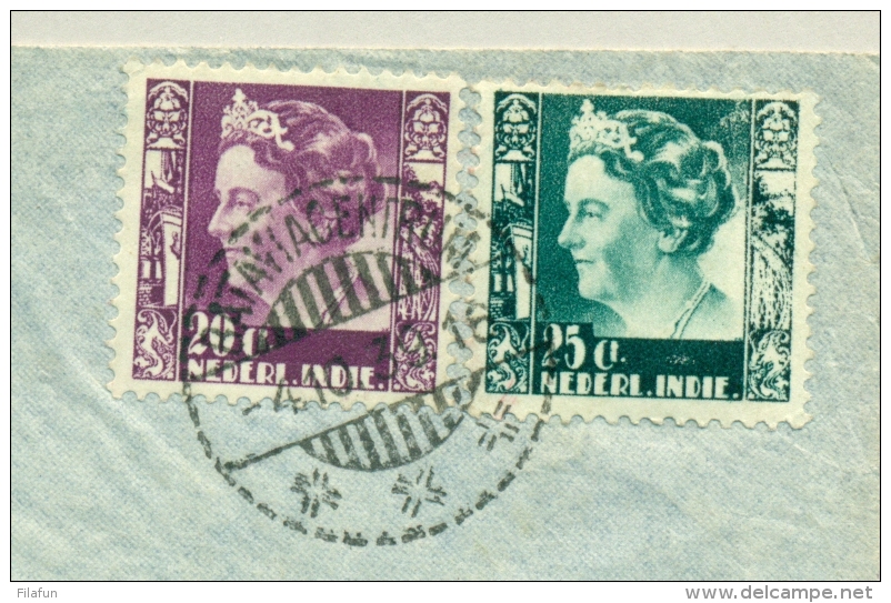 Nederlands Indië - 1939 - 20 + 25 Cent Kreisler Op Censored Airmailcover Naar Brno / Cechy A Morava - Niederländisch-Indien