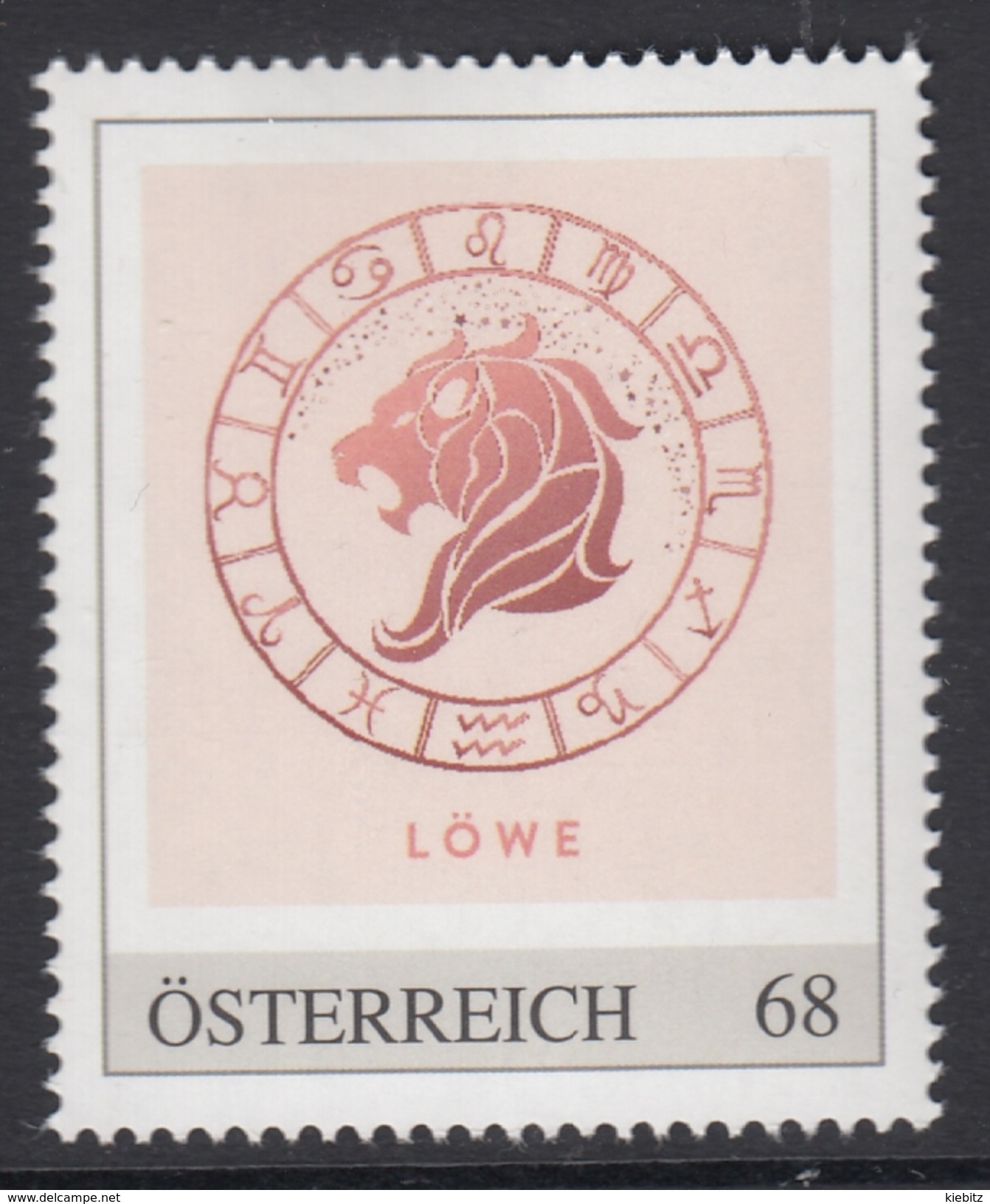 ÖSTERREICH 2016 ** Astrologie - LÖWE, Lion Sternzeichen - PM Personalized Stamp MNH - Astrologie