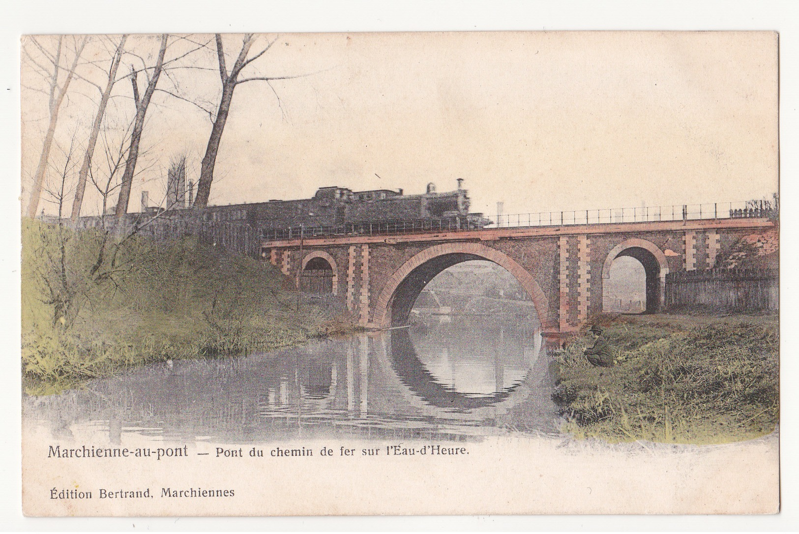 Marchienne-au-pont: Pont Du Chemin De Fer. (avec Train) - Charleroi