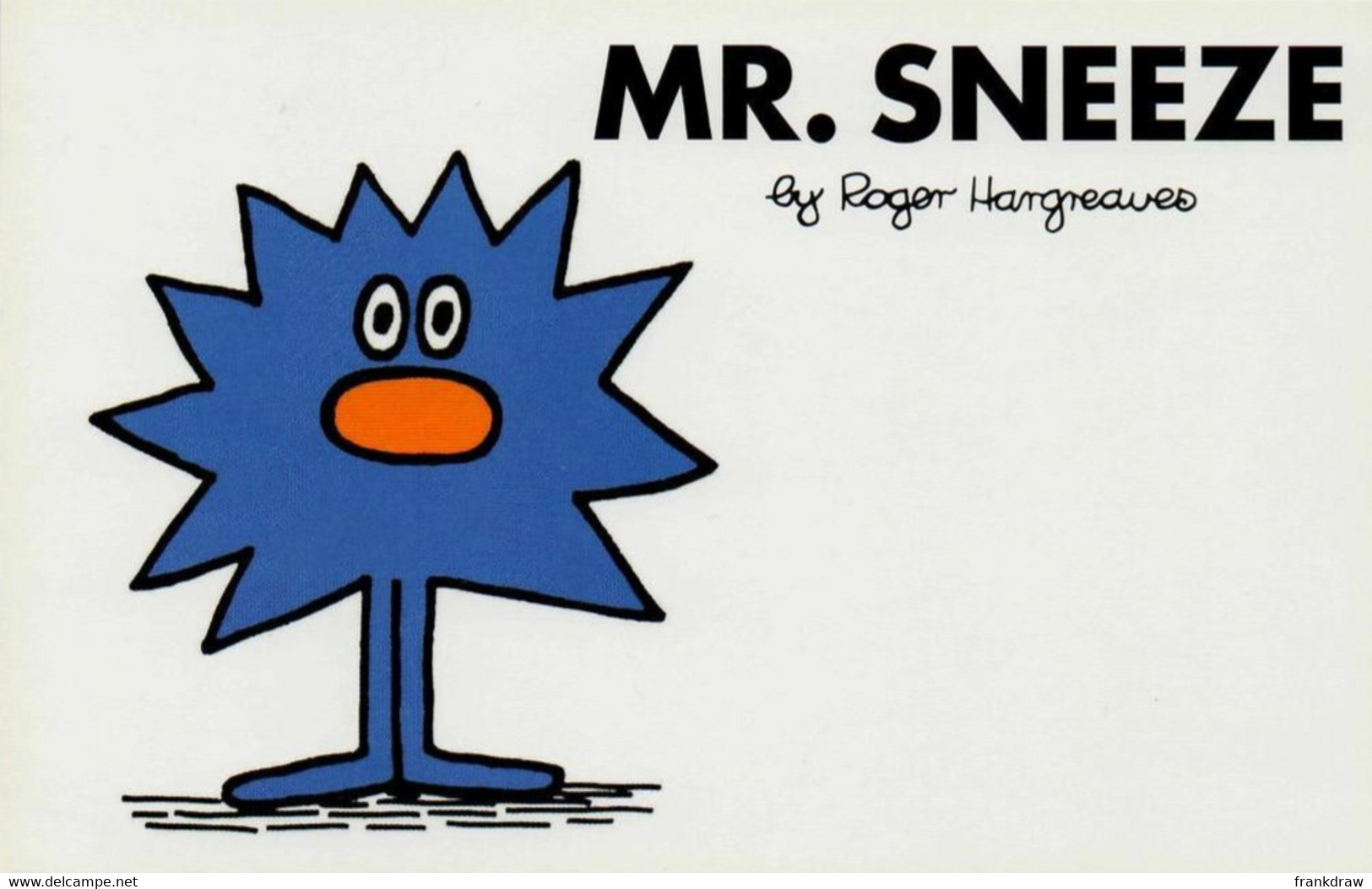 Postcard - Mr. Men - Mister Sneeze By Roger Hargreaves 1971 New - Books & Catalogs