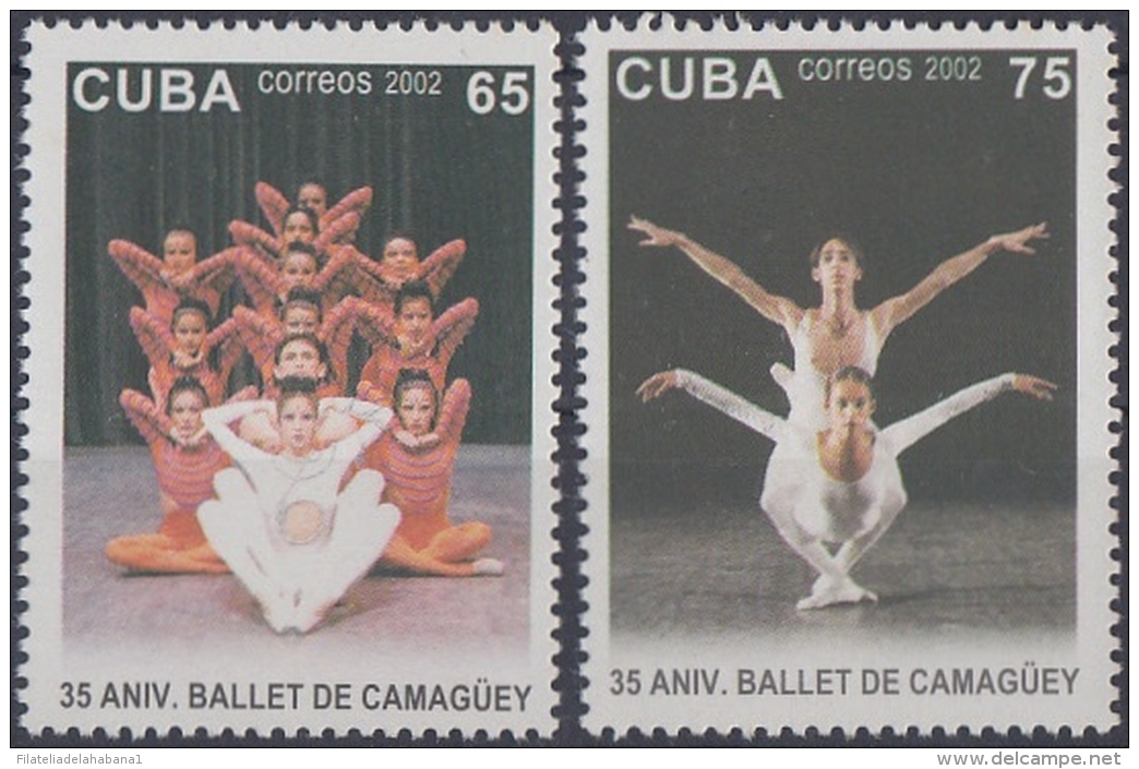 2002.26 CUBA MNH 2002. 35 ANIV BALLET DE CAMAGUEY DANCE - Unused Stamps