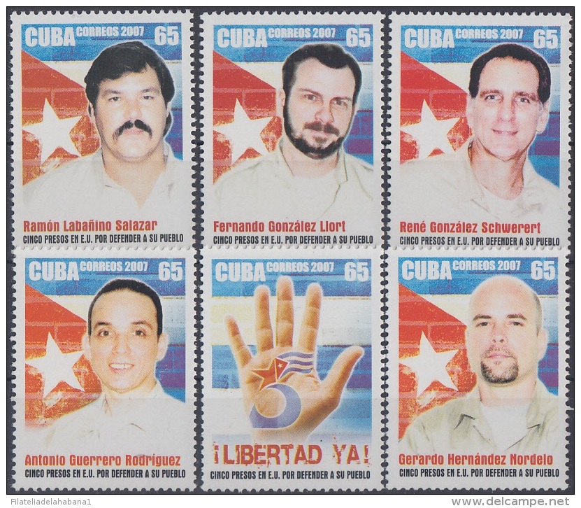 2007.48 CUBA MNH 2007. PRESOS POR ESPIAS. ESPIONAJE SPY. - Unused Stamps