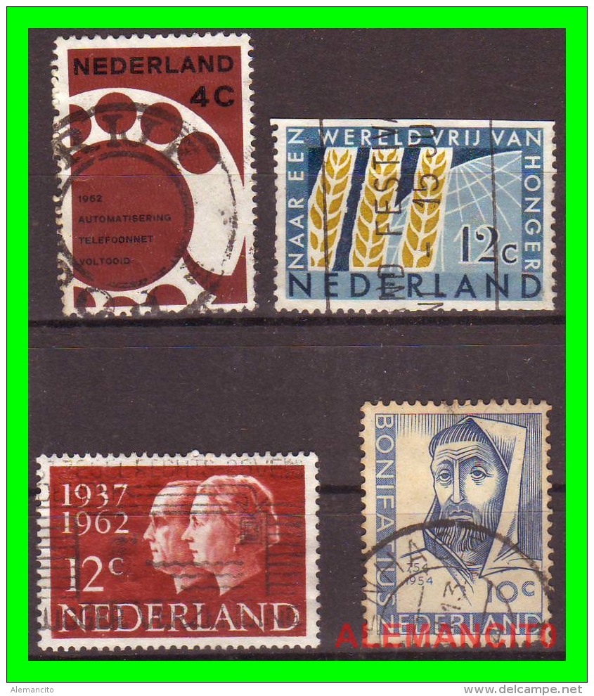 NETHERLANDS  (  PAISES BAJOS  )  HOLANDA  ---  1936 - 1954  VARIOS SELLOS - Gebraucht