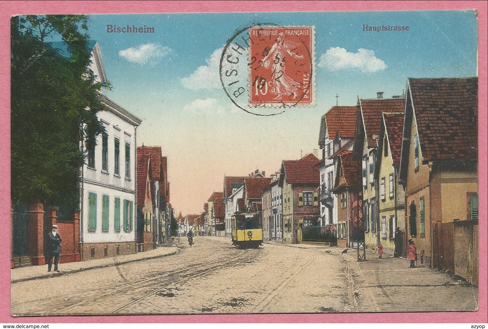 67 - BISCHHEIM - Hauptstrasse - Tramway De STRASBOURG - Tram - Strassenbahn - Other & Unclassified