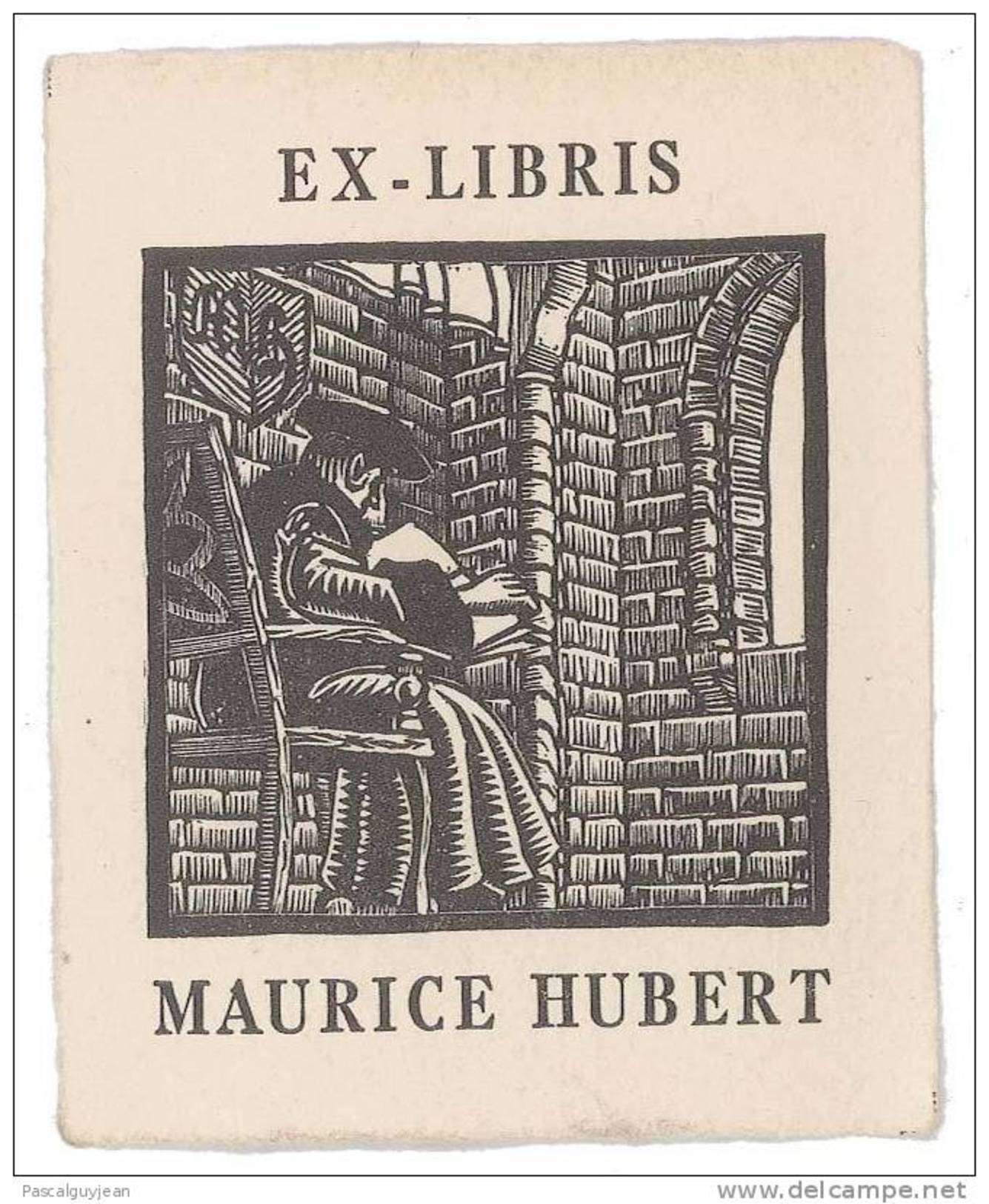 EX LIBRIS MAURICE HUBERT - Bookplates