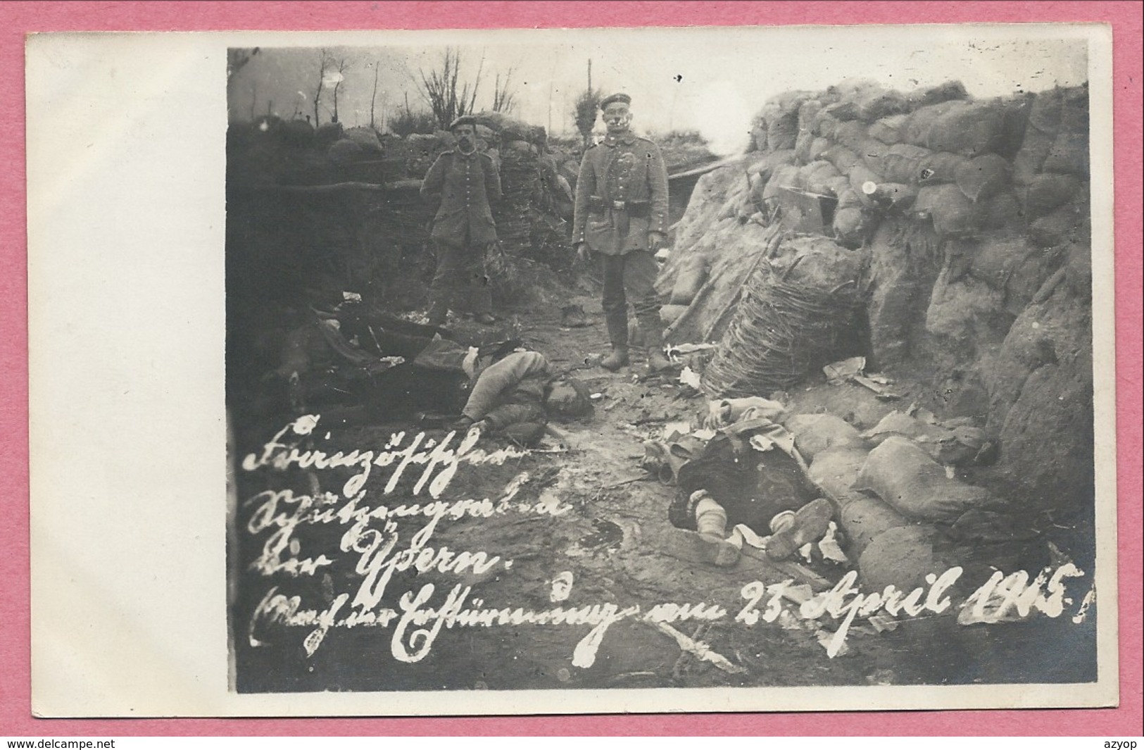 Belgique - YPERN - Carte Photo - Foto - Schützengraben - Tranchée - Soldats Tués - Feldpost - Guerre 14/18 - Ieper