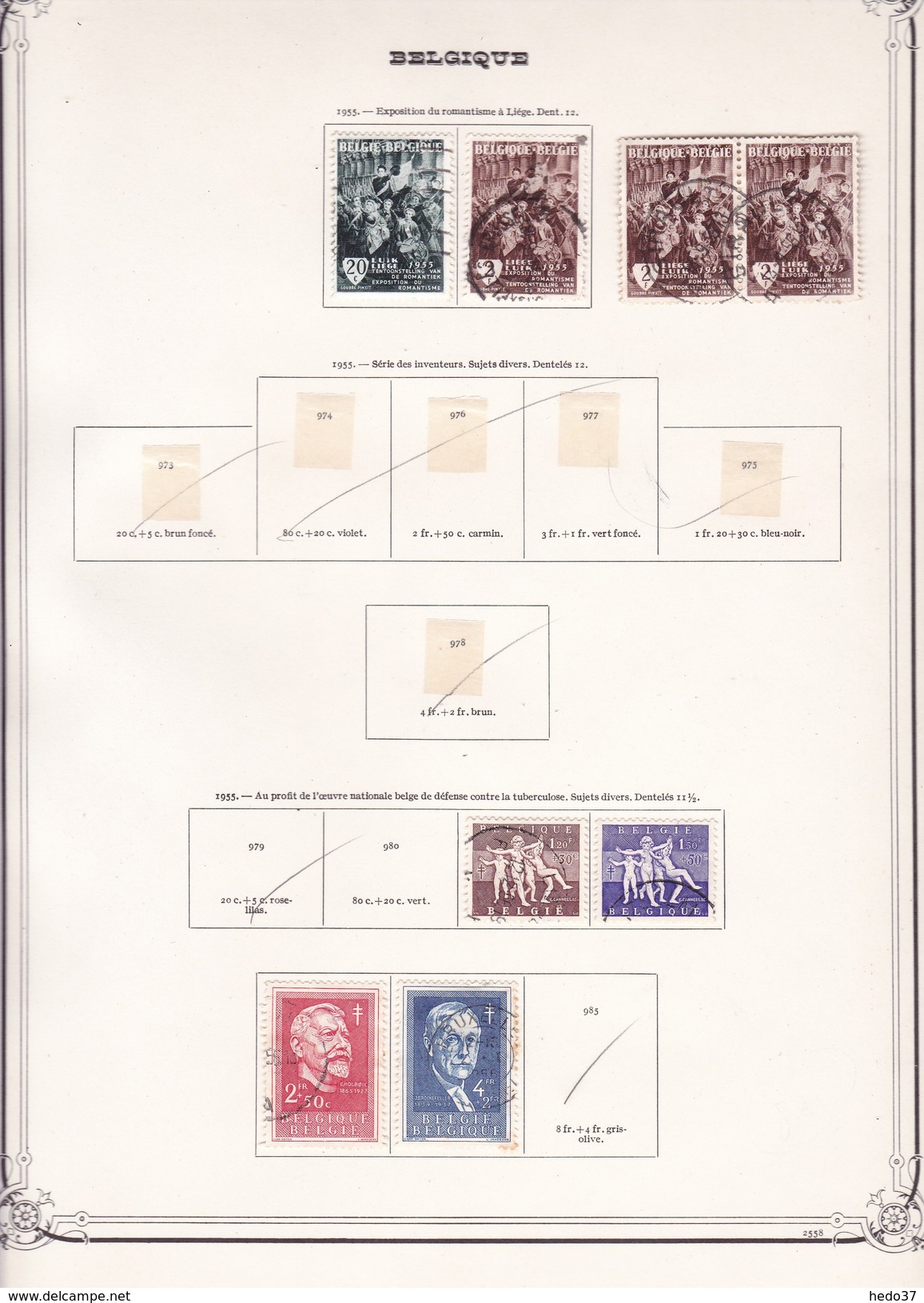 Belgique - Collection Vendue Page Par Page - Timbres Oblitérés / Neufs */** - B/TB - Otros & Sin Clasificación