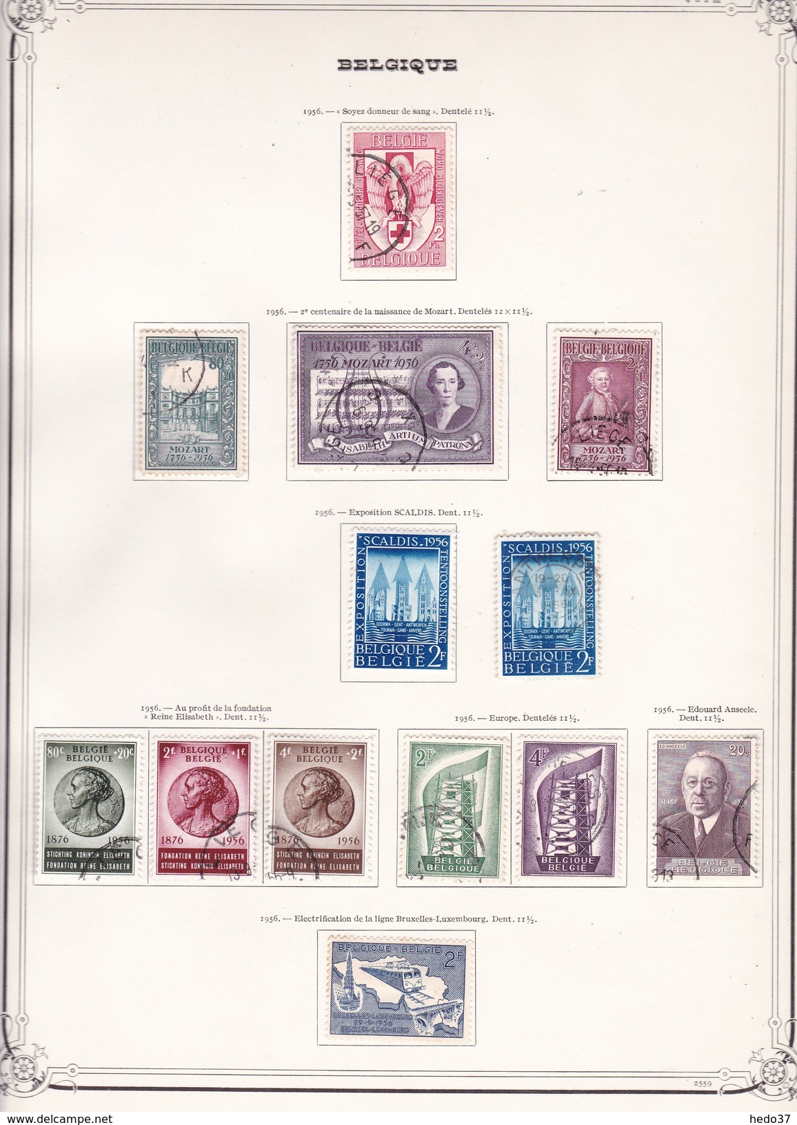 Belgique - Collection Vendue Page Par Page - Timbres Oblitérés / Neufs */** - B/TB - Other & Unclassified