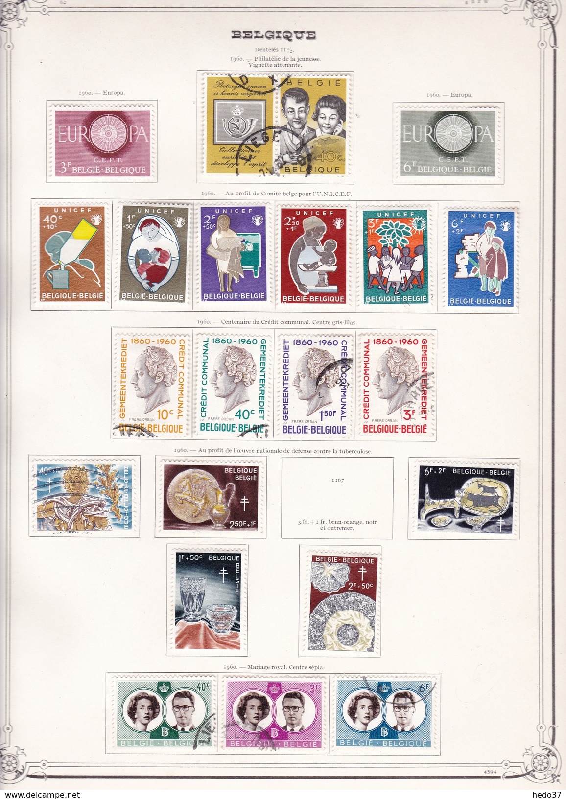 Belgique - Collection Vendue Page Par Page - Timbres Oblitérés / Neufs */** - B/TB - Other & Unclassified