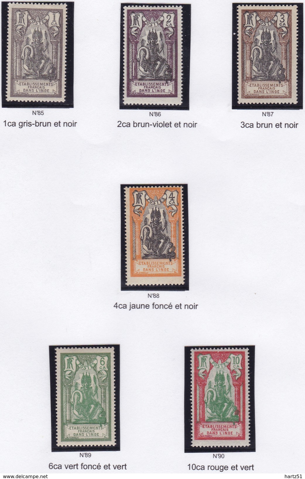 Inde N° 85/104 Neuf * - Unused Stamps