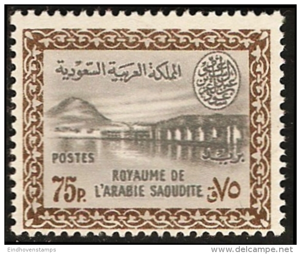 Saudi Arabia 1960 Wadi Hanifa Dam 75 P MNH - Saudi Arabia