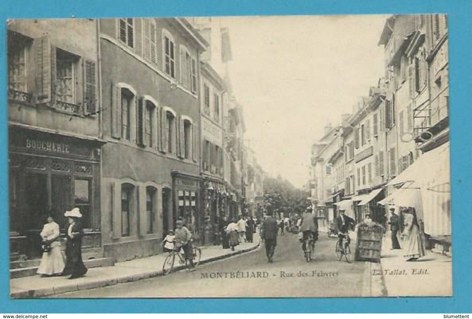 CPA Commerces Rue Des Febvres MONTBELIARD 25 - Montbéliard