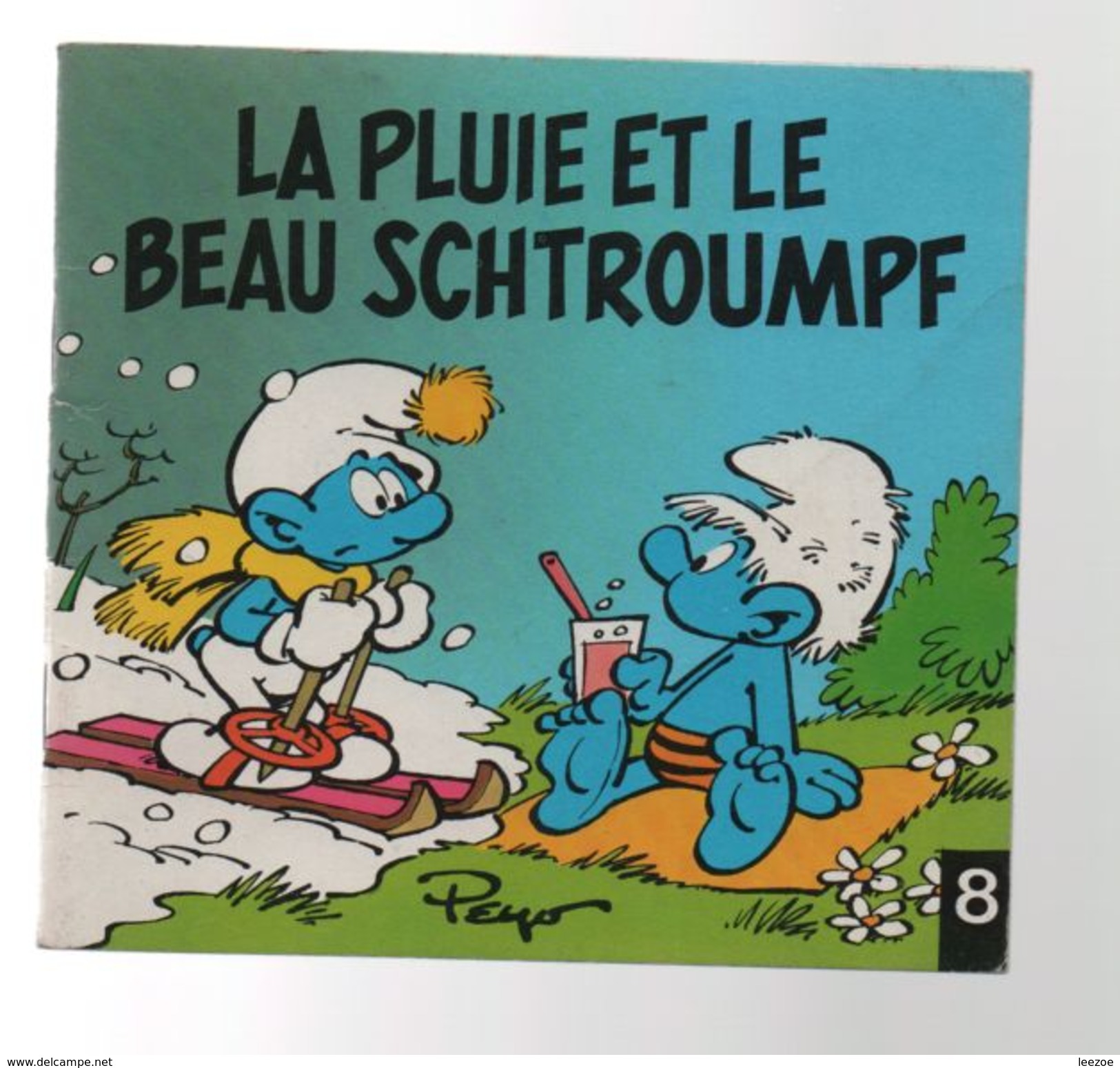 SMURFS Schtroumpfs (Mini-Albums) 8. La Pluie Et Le Beau Schtroumpf S.A DUPUIS. Brochée 1983 - Schtroumpfs, Les - Los Pitufos