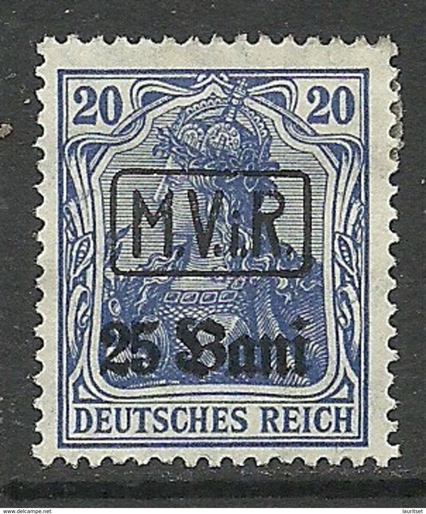 Deutsche Militärverwaltung In Romania Rumänien 1917 Michel 2 * - Occupation 1914-18