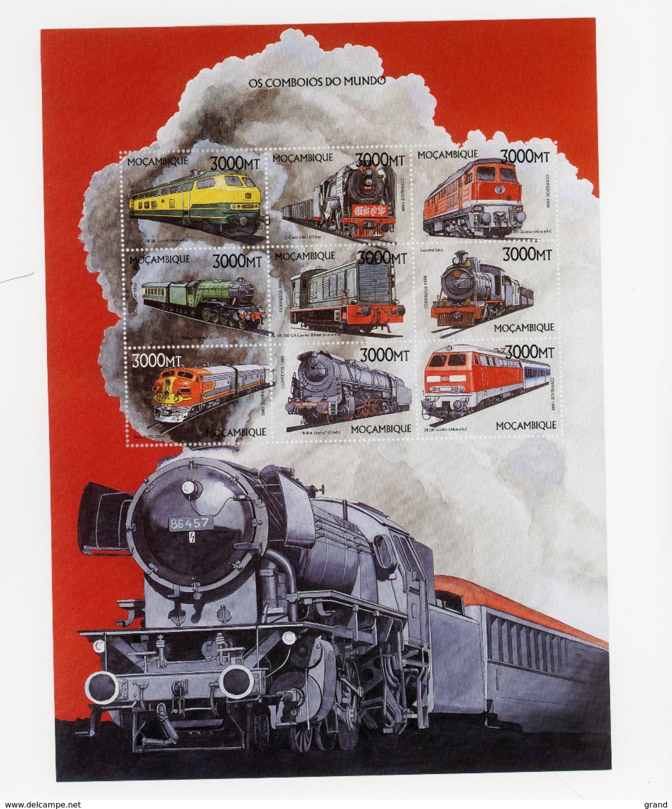 Mozambique 1999-Locomotives-YT 1401BM***MNH - Eisenbahnen