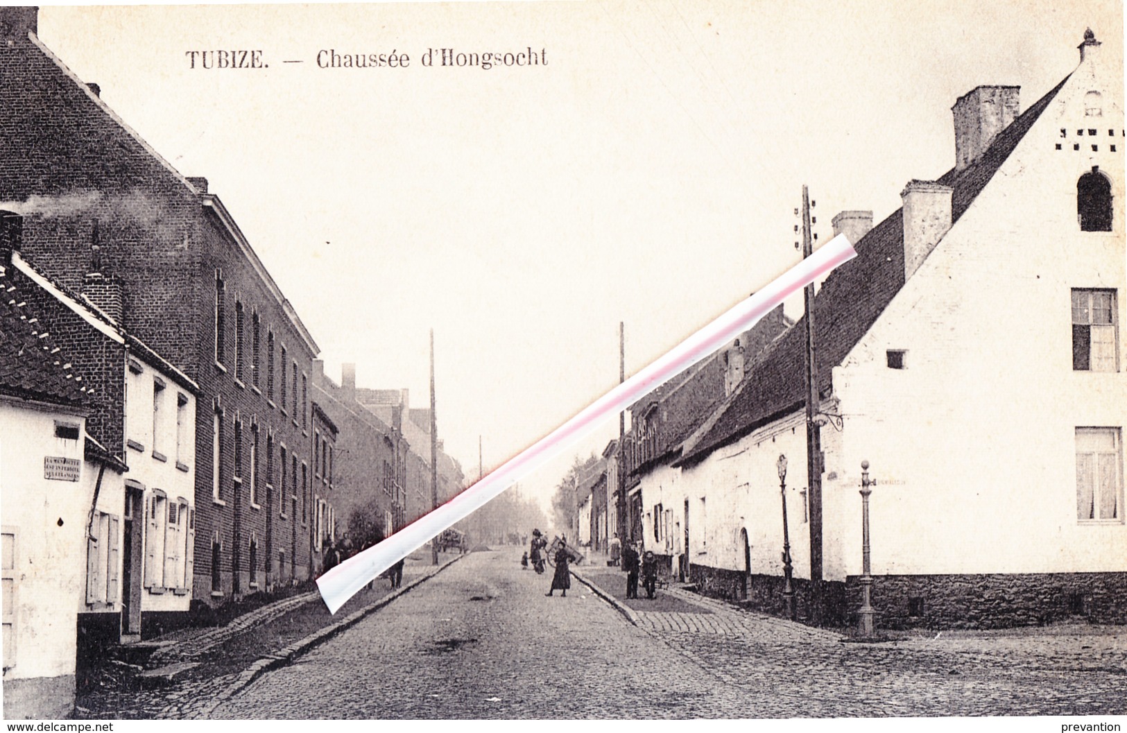 TUBIZE - Chaussée D'Hongsocht - Superbe Carte Circulée En 1911 - Tubeke