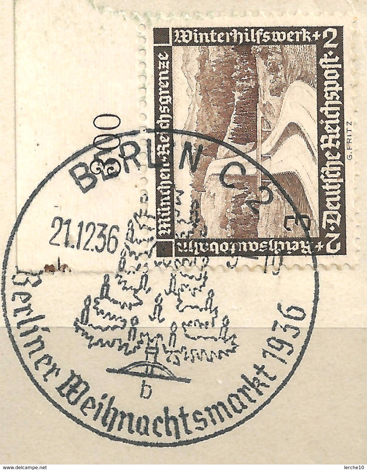 MiNr. 634 Briefstück, Sonderstempel: BERLIN C 2 (b30) - Gebraucht