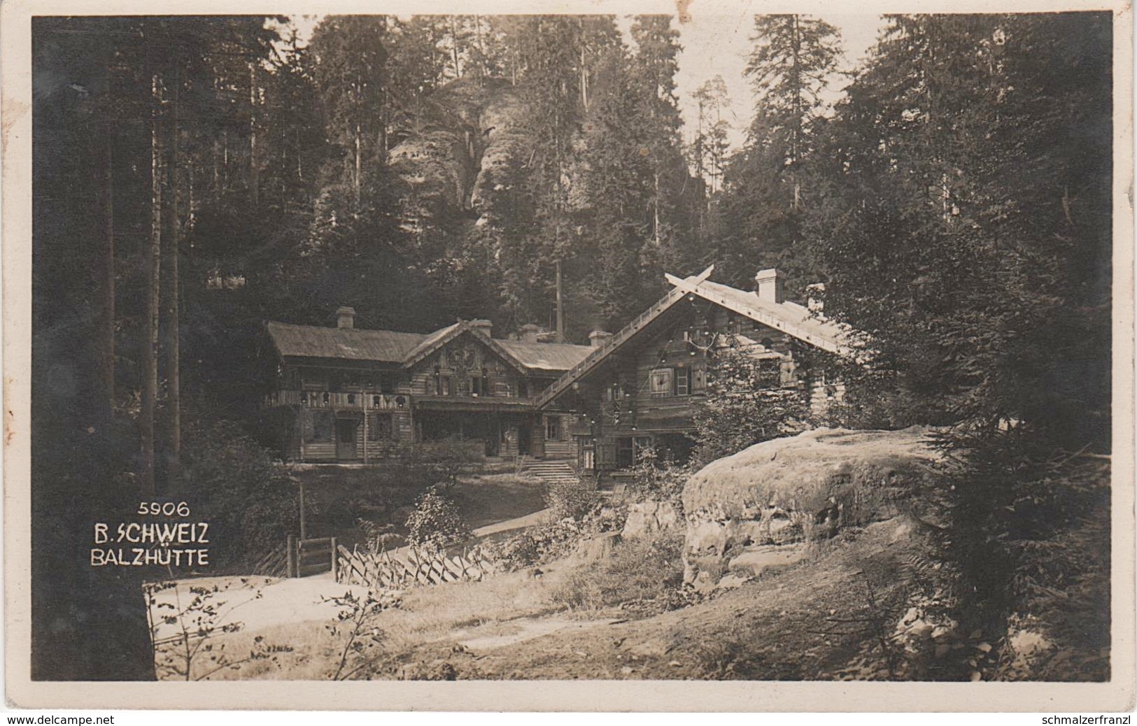 AK Böhmische Schweiz Balzhütte Na Tokani Gasthof Baude A Dittersbach Kreibitz Daubitz Khaa Hinterdittersbach Tetschen - Sudeten