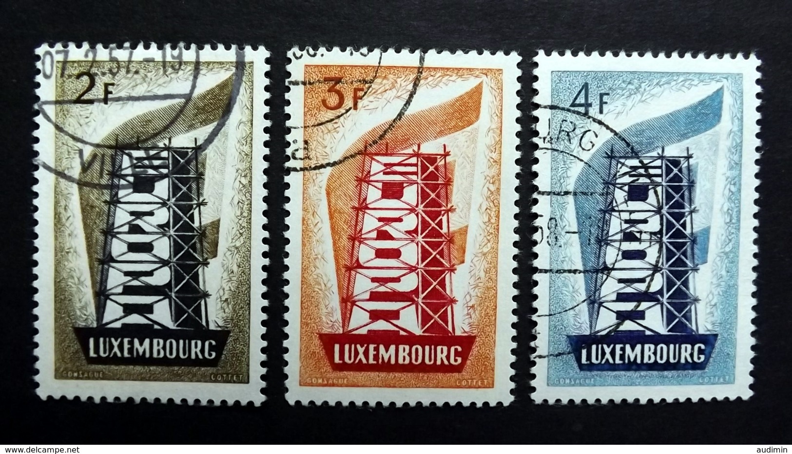 Luxemburg 555/7 Oo/used, EUROPA/CEPT 1956 - Usati