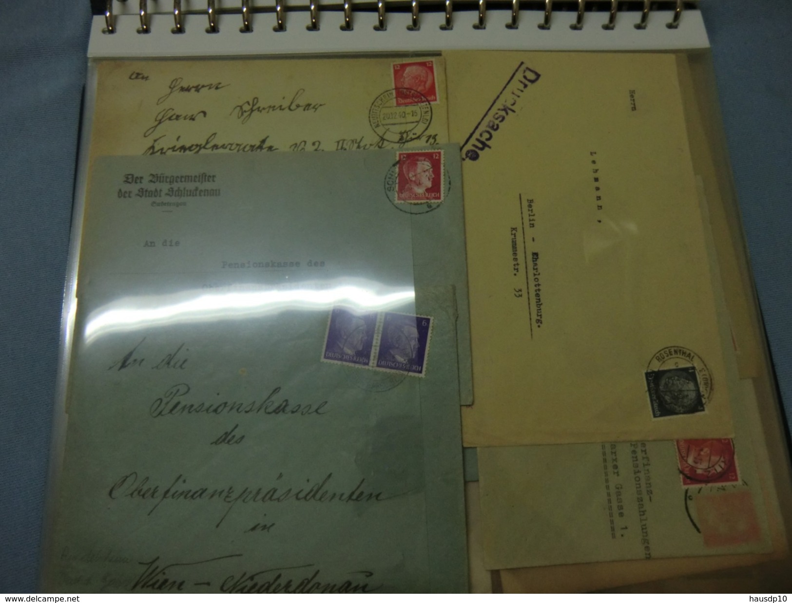 Album Sammlung Großes Lot DR Sudeten Stempel Briefe 100 Stück , collection Letter cover (10)