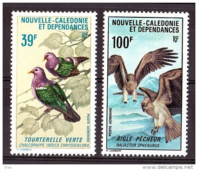 NOUVELLE-CALEDONIE - 1970 - PA N° 110 Et 111 - Neufs * - Oiseaux - Cote 54 - Ungebraucht