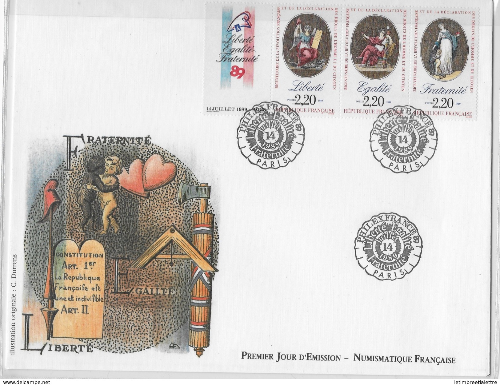 Enveloppe Premier Jour D'émission Numismatique Philex France - 1980-1989