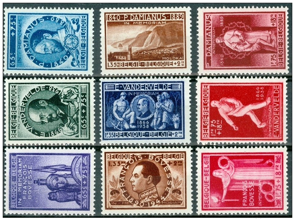 N° 728-736 XX  - 1946 - Unused Stamps