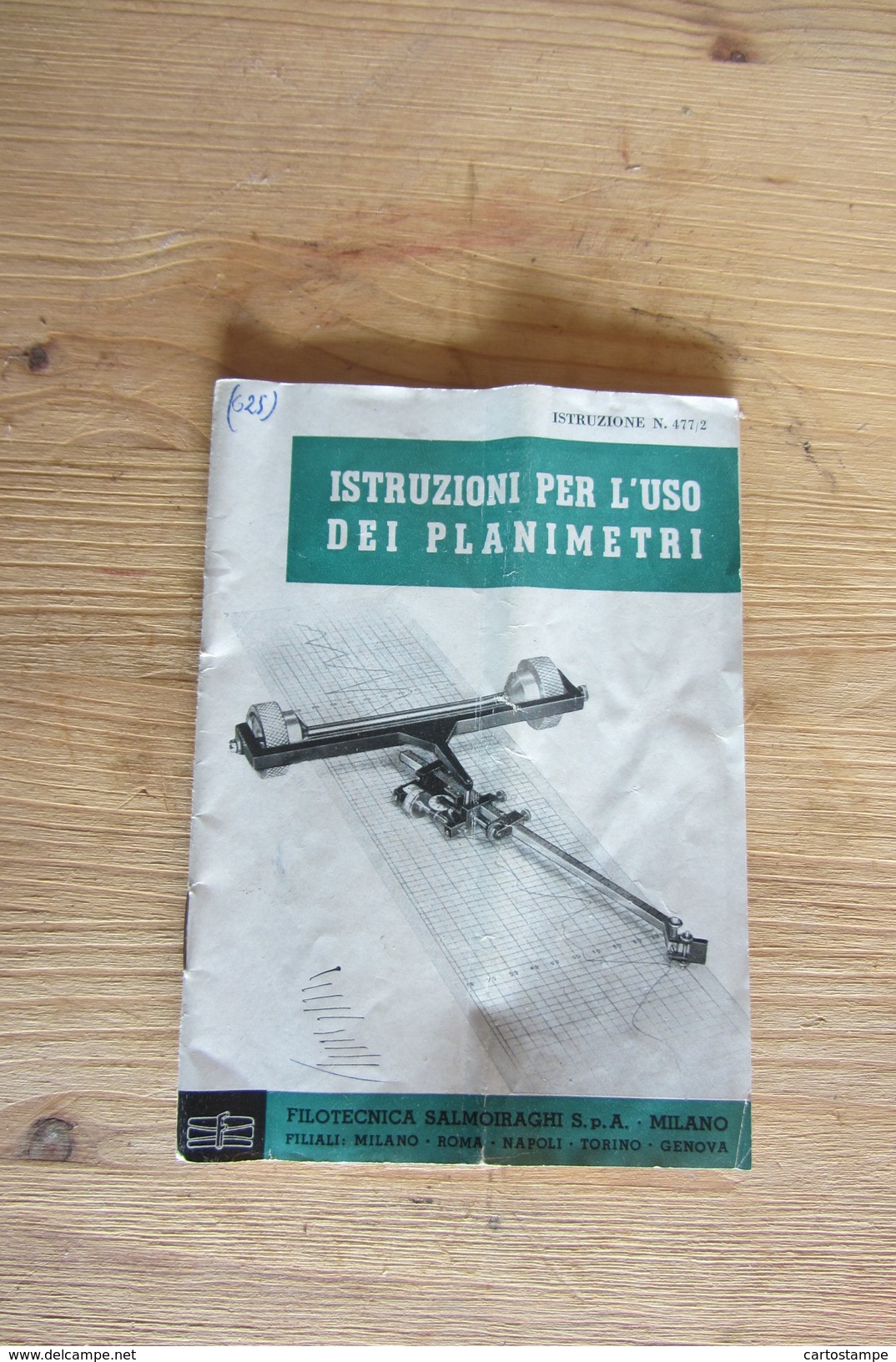 MANUALE ISTRUZIONI PER L'USO DEI PLANIMETRI FILOTECNICA SALMOIRAGHI MILANO GEOMETRA TECNICO - Sin Clasificación