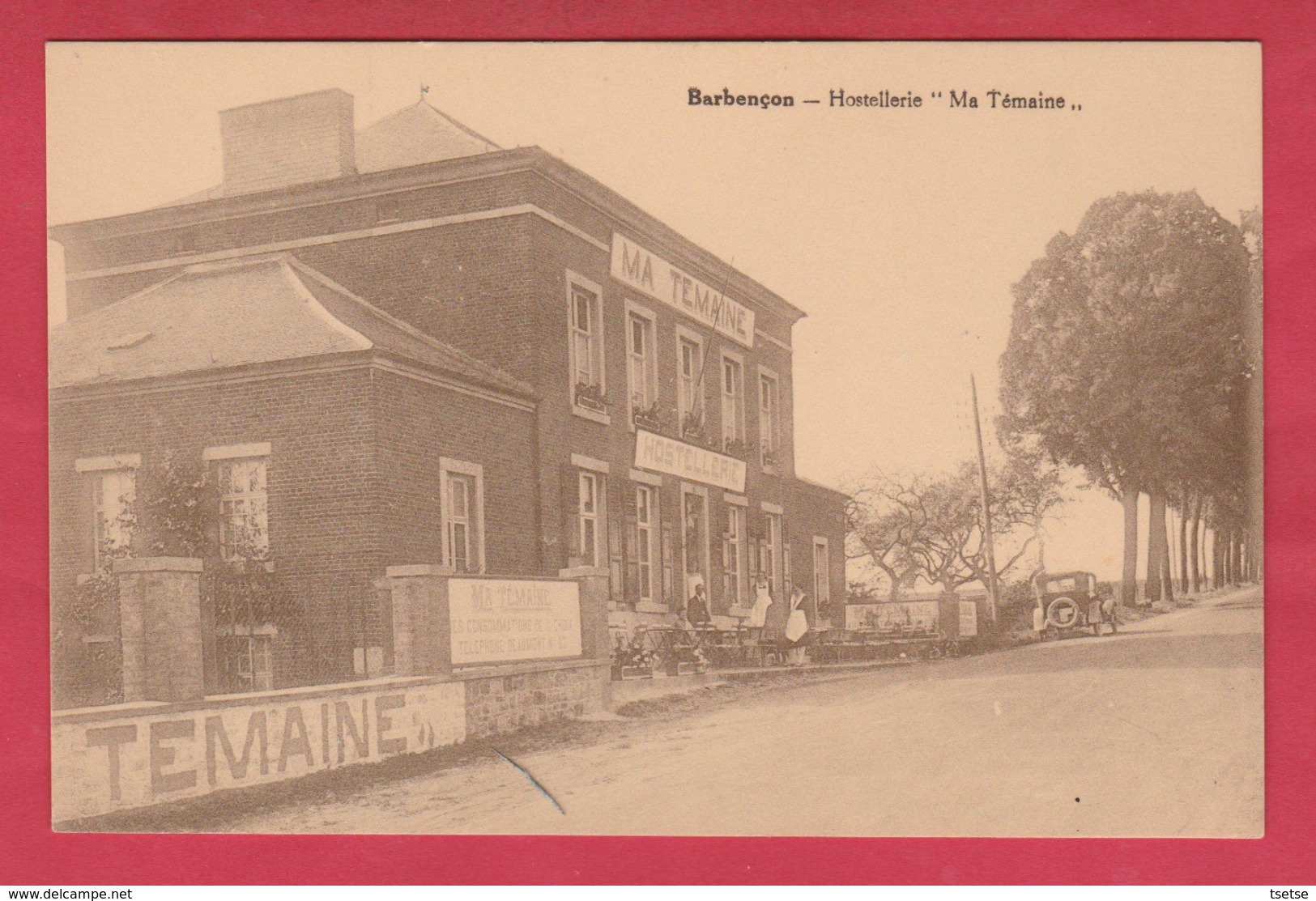 Barbençon - Hostellerie " La Temaine " ... Oldtimer ( Voir Verso ) - Beaumont