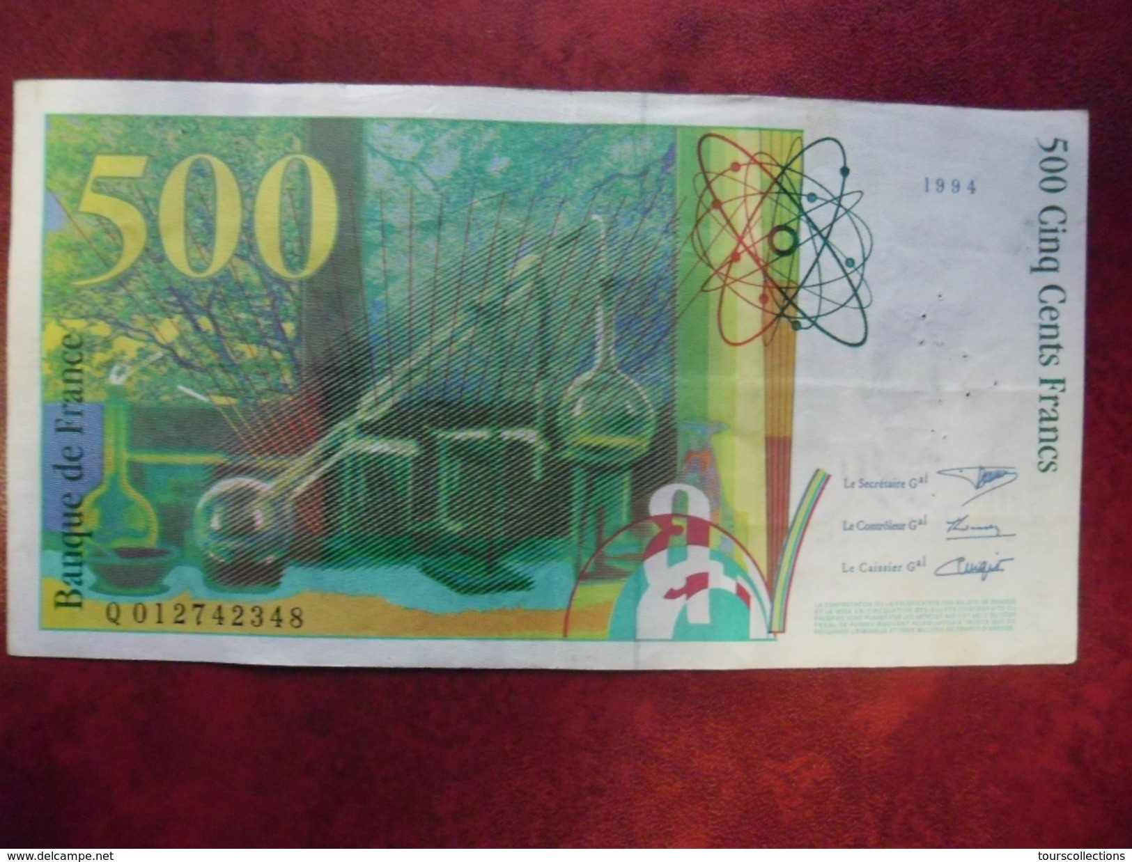 FAY 76/01 - 500 FRANCS PIERRE ET MARIE CURIE - 1994  TTB  -  Q 012742348 - 500 F 1994-2000 ''Pierre Et Marie Curie''