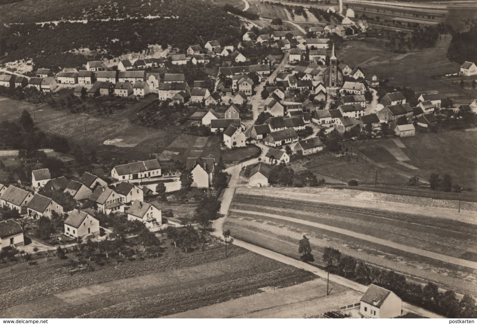 ALTE POSTKARTE FLUGZEUGAUFNAHME VON NAMBORN SAAR Fliegeraufnahme Luftaufnahme Luftbild Ansichtskarte Cpa AK Postcard - Kreis Sankt Wendel