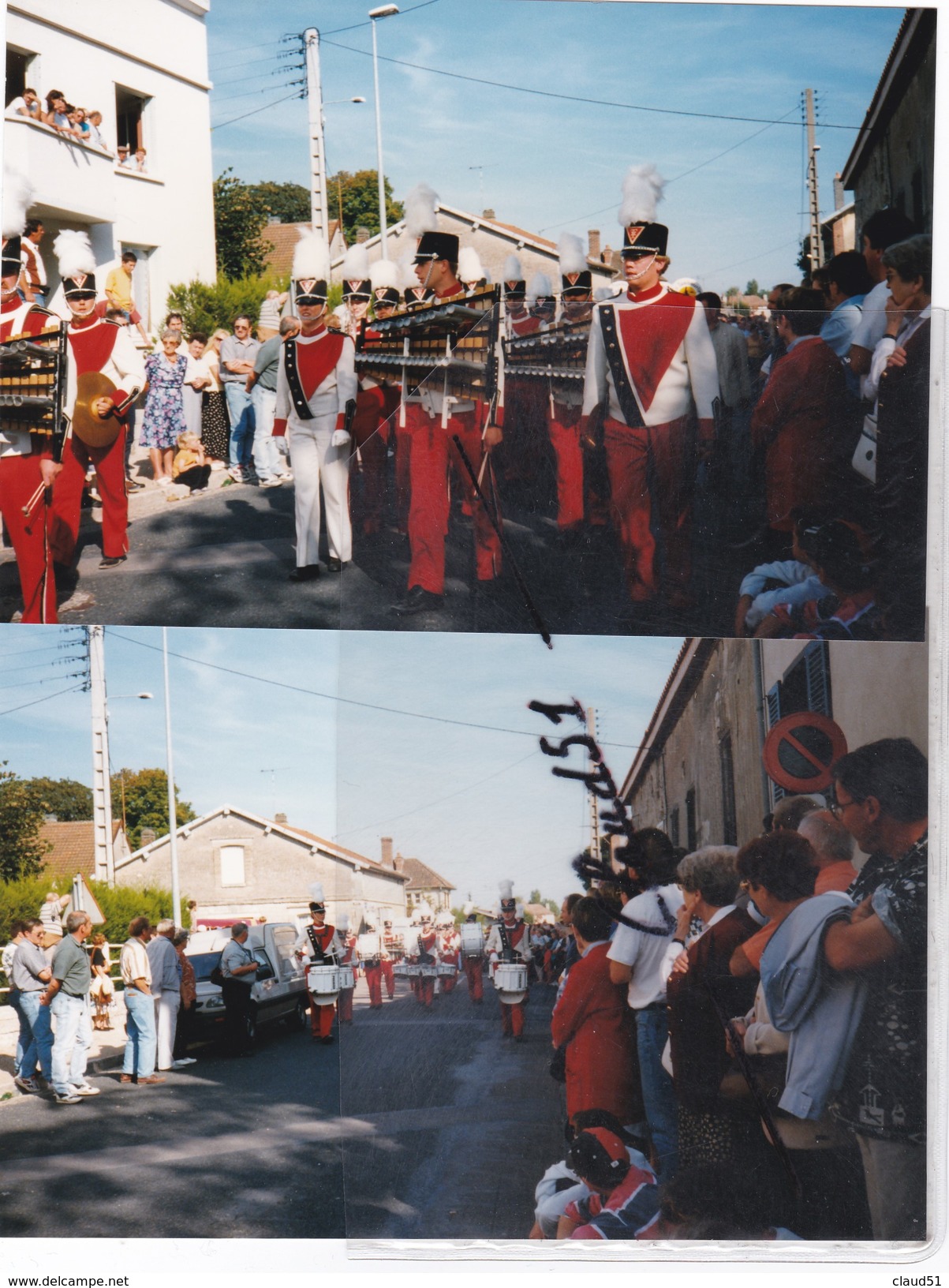 BRIENNE Le CHATEAU (10) Lot De 22 Photos D' Une Cavalcade -Monsieur Le Maire En Tête -Nombreux Chars Décorés - Personnes Anonymes