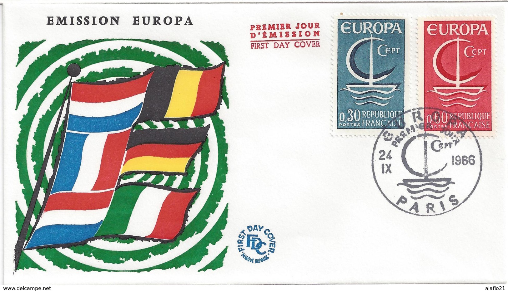 FRANCE - ENVELOPPE 1er JOUR - FDC - EUROPA CEPT 1966 - 1966