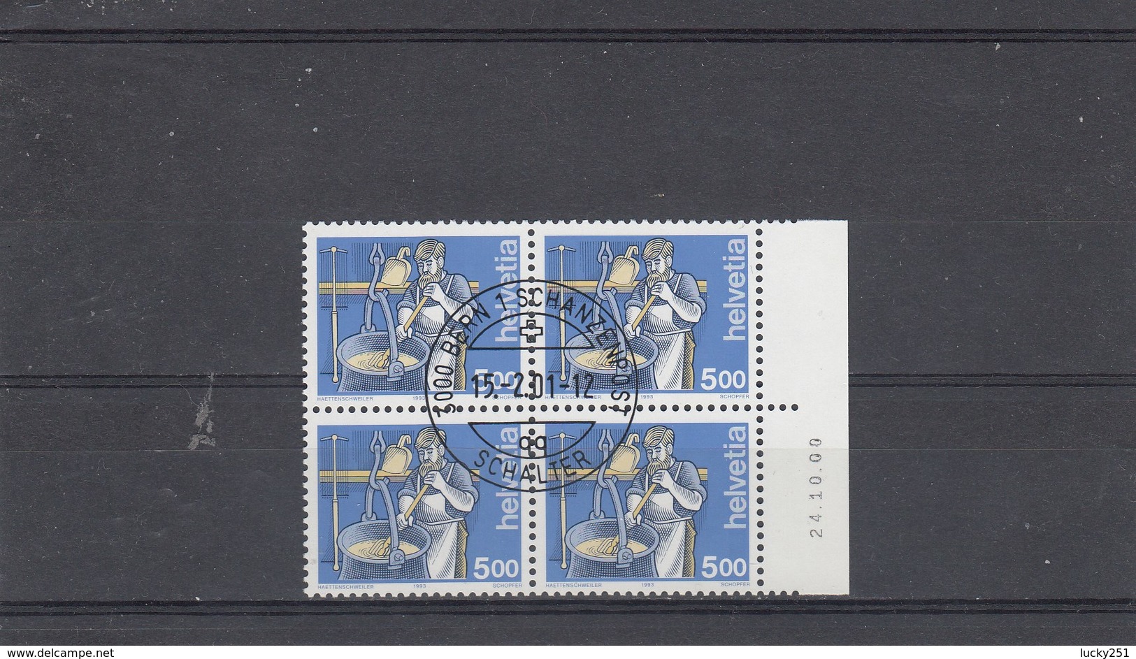 Suisse - Obl - Série Courante - Année 1993 - YT 1434 - Papier Non Phosphorescent - Oblitération 1er Jour - Used Stamps