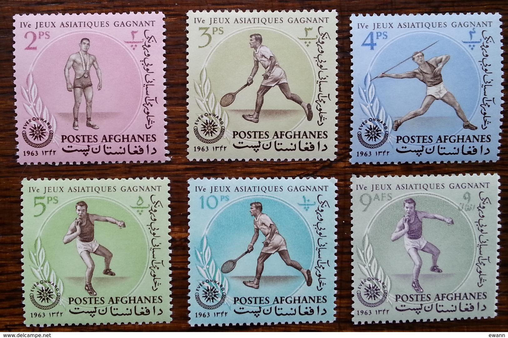 AFGHANISTAN - YT N°741 à 746 - Jeux Sportifs, Djakarta / Sports - 1963 - Neufs - Afghanistan