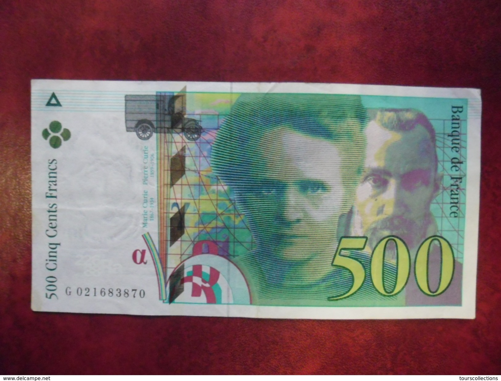 FAY 76/01 - 500 FRANCS PIERRE ET MARIE CURIE - 1994  TTB+  - G 021683870 - 500 F 1994-2000 ''Pierre En Marie Curie''