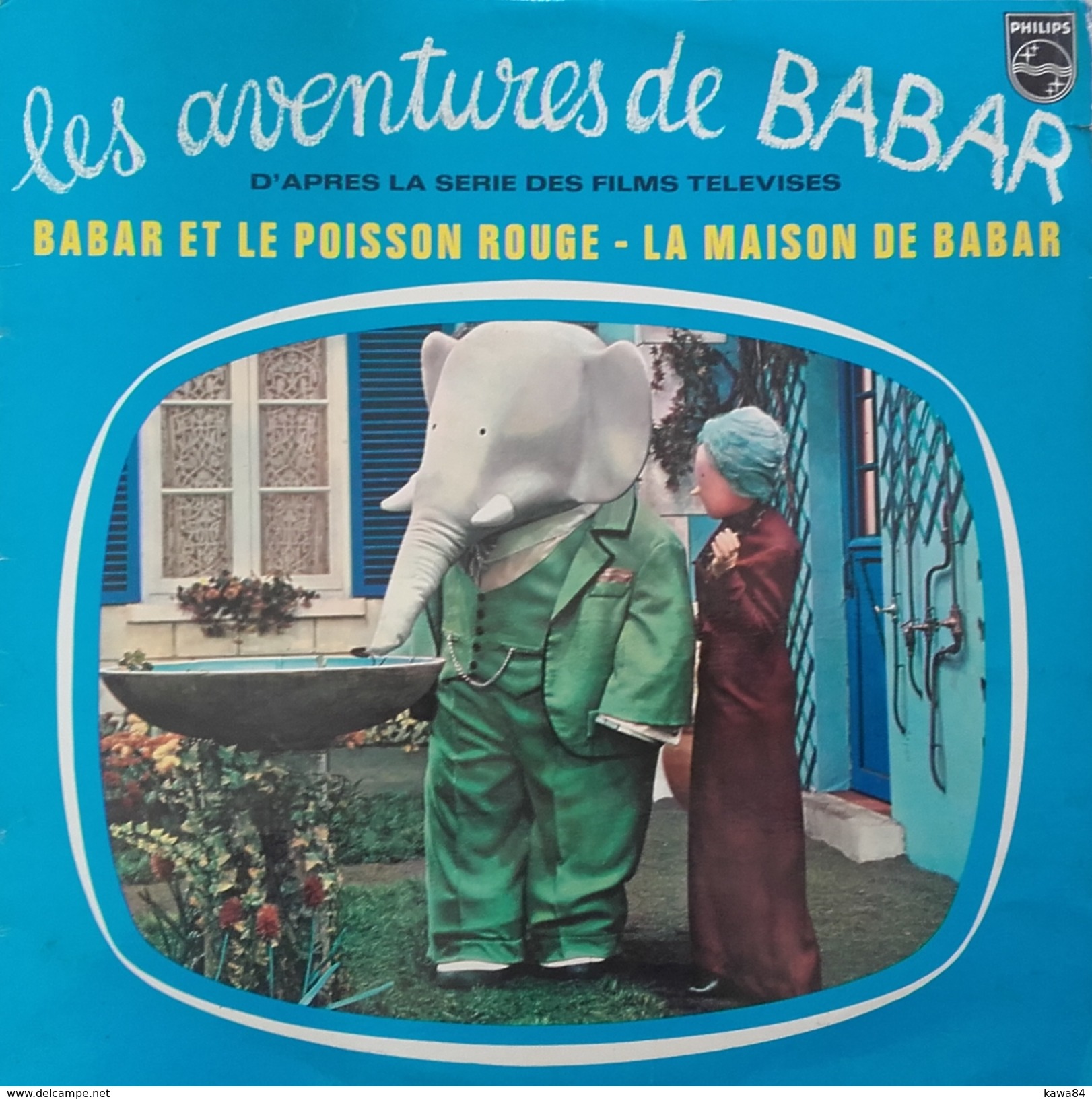 LP 33 RPM (12")  André Popp / Denis Kieffer  "  Les Aventures De Babar  " - Other - French Music