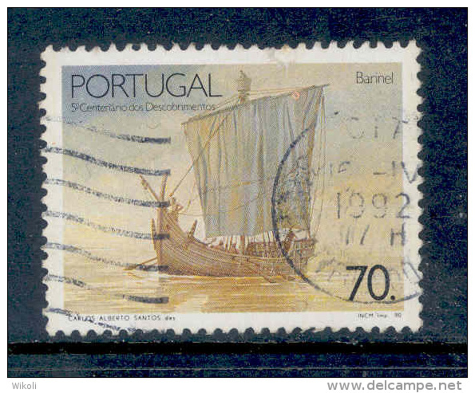 ! ! Portugal - 1990 Discoveries Ships - Af. 1966 - Used - Usado