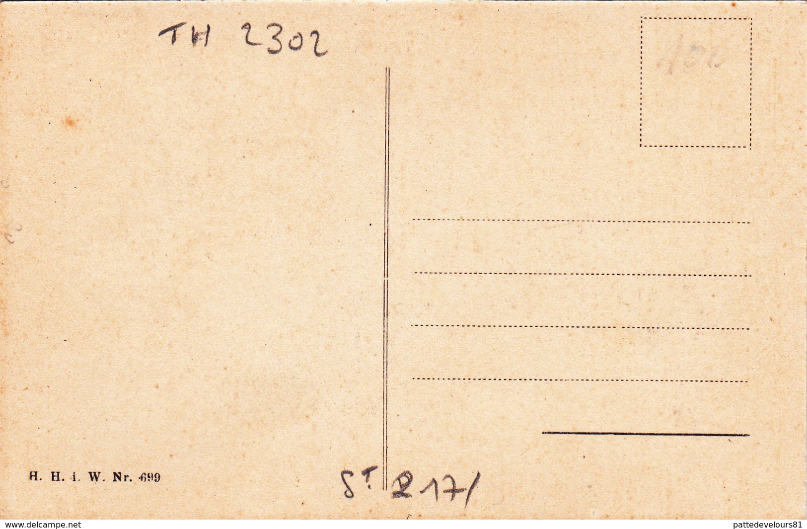 CPA Animal Humanisé Chien Teckel Dackel Daschsund Aviation Avion Vienne Viennoise H H I W N° 699 (2 Scans) - Chiens