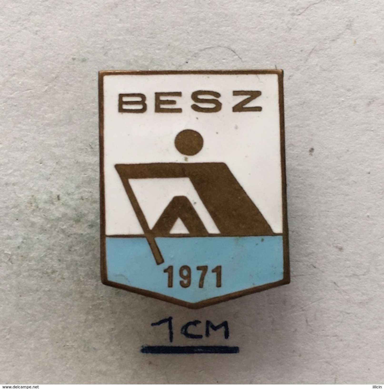 Badge (Pin) ZN004740 - Rowing / Kayak / Canoe Budapest Federation / Association / Union BESZ - Canoeing, Kayak