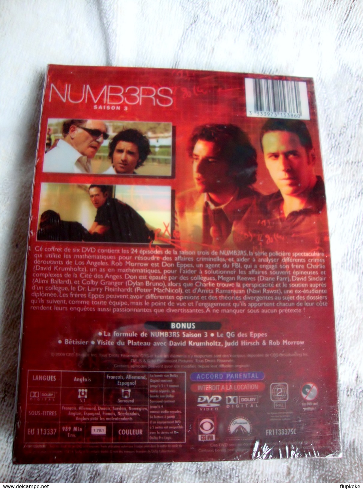 Dvd Zone 2 Numbers (Numb3rs) L'intégrale Saison 3 Vf+Vostfr - Séries Et Programmes TV