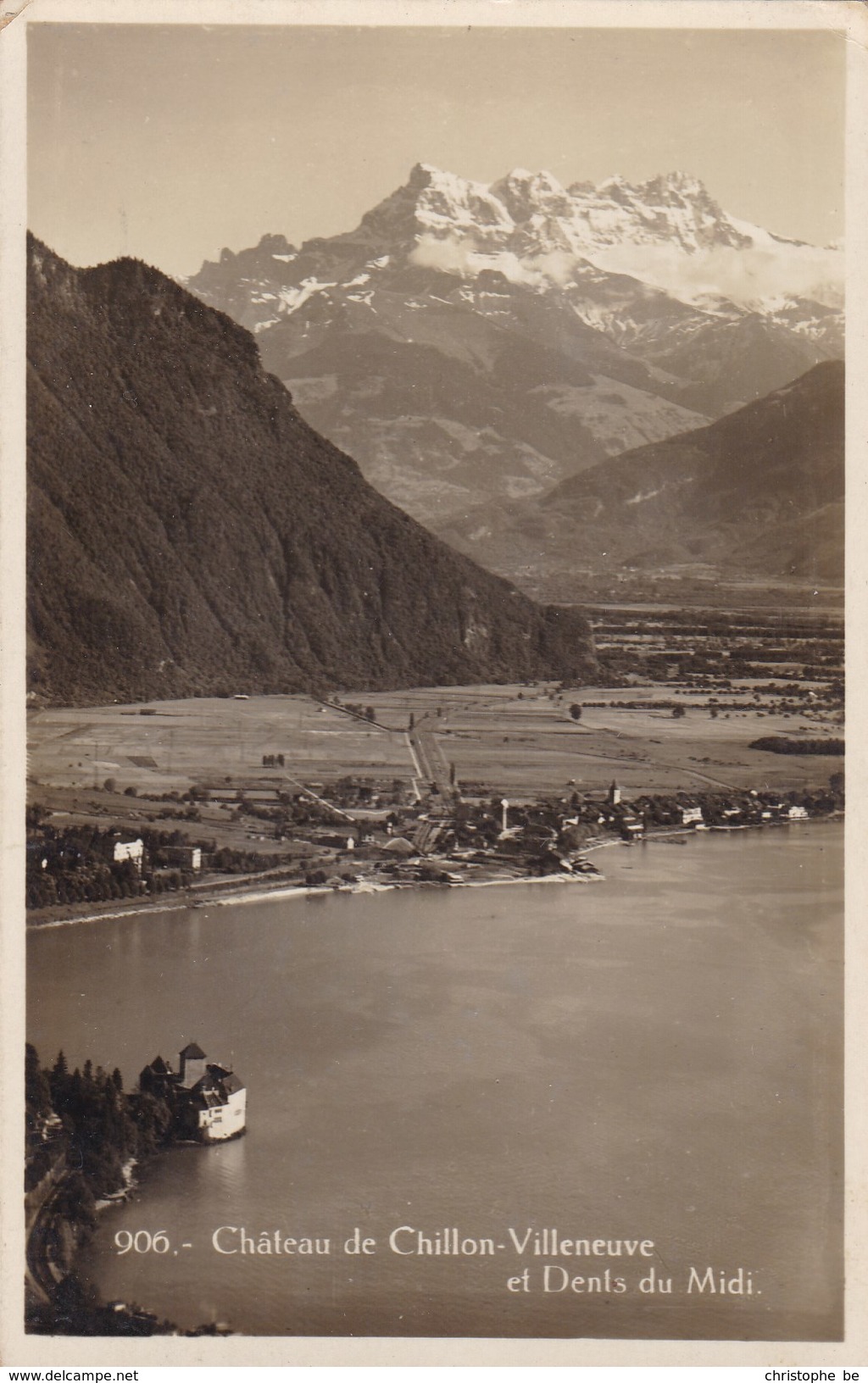 CPA Château De Chillon Villeneuve Et Dents Du Midi (pk34002) - Villeneuve