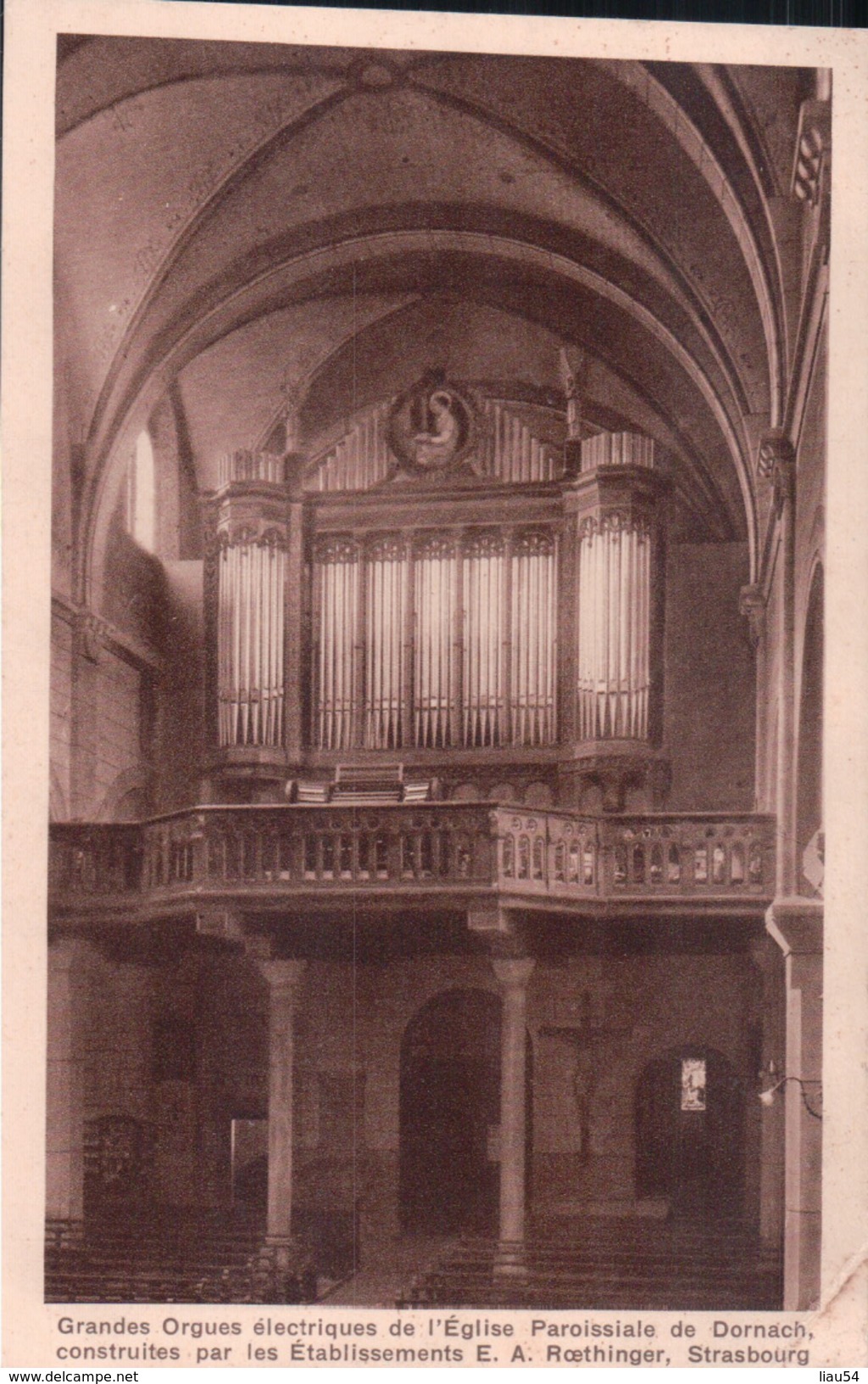 Grandes Orgues électriques De L'Eglise Parois. De DORNACH Construites Par Les Etablissements E.A. Roethinger, Strasbourg - Autres & Non Classés